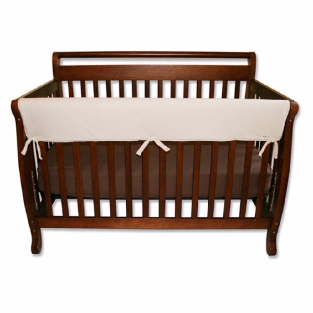 CribWrap  Wide 1 Long Natural Fleece Rail Cover